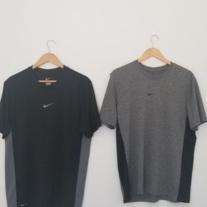 TWO Men's Dri-fit  Crew Neck T-Shirts (medium)